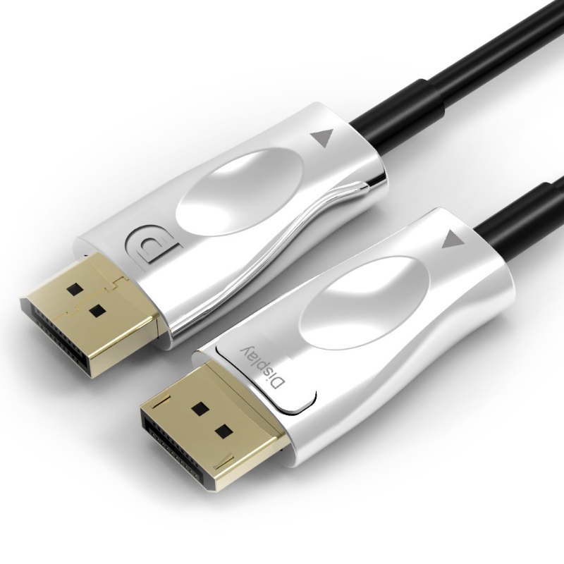 男性DisplayPort 1.4 AOC Fiber光ケーブル支持8 k＠60 Hzの3 D 32.4 Gbps